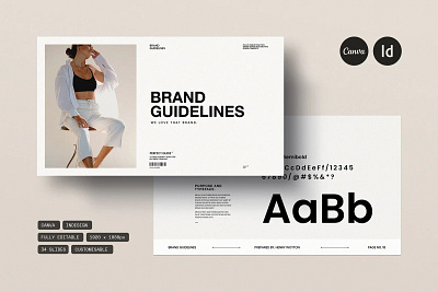 CANVA - Brand Guideline Templates red