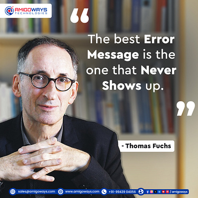Wise words from Thomas Fuchs! 🌟 amigoways amigowaysappdevelopers amigowaysteam branding