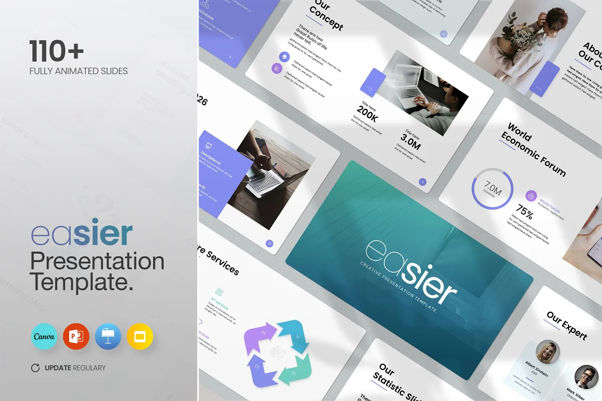 Easier | Creative Presentation Canva marketing solutions