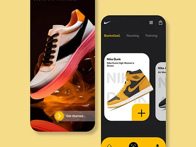 NIke Shoes App UI Design With Figma 3d android app branding design figma figma for bigginers freelancer graphic design illustration nike nike app nike shoes store app design shoes shoes app ui ui design ui designer