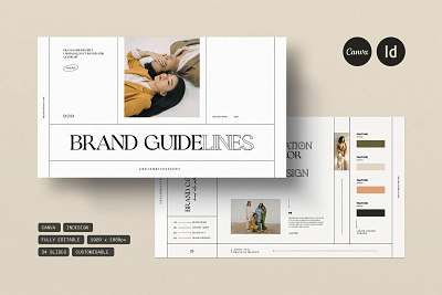 Brand Guideline Templates - CANVA visual identity