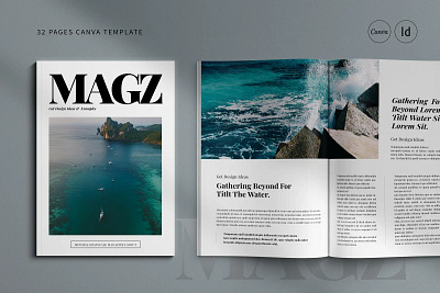 Canva Magazine Template smart objects