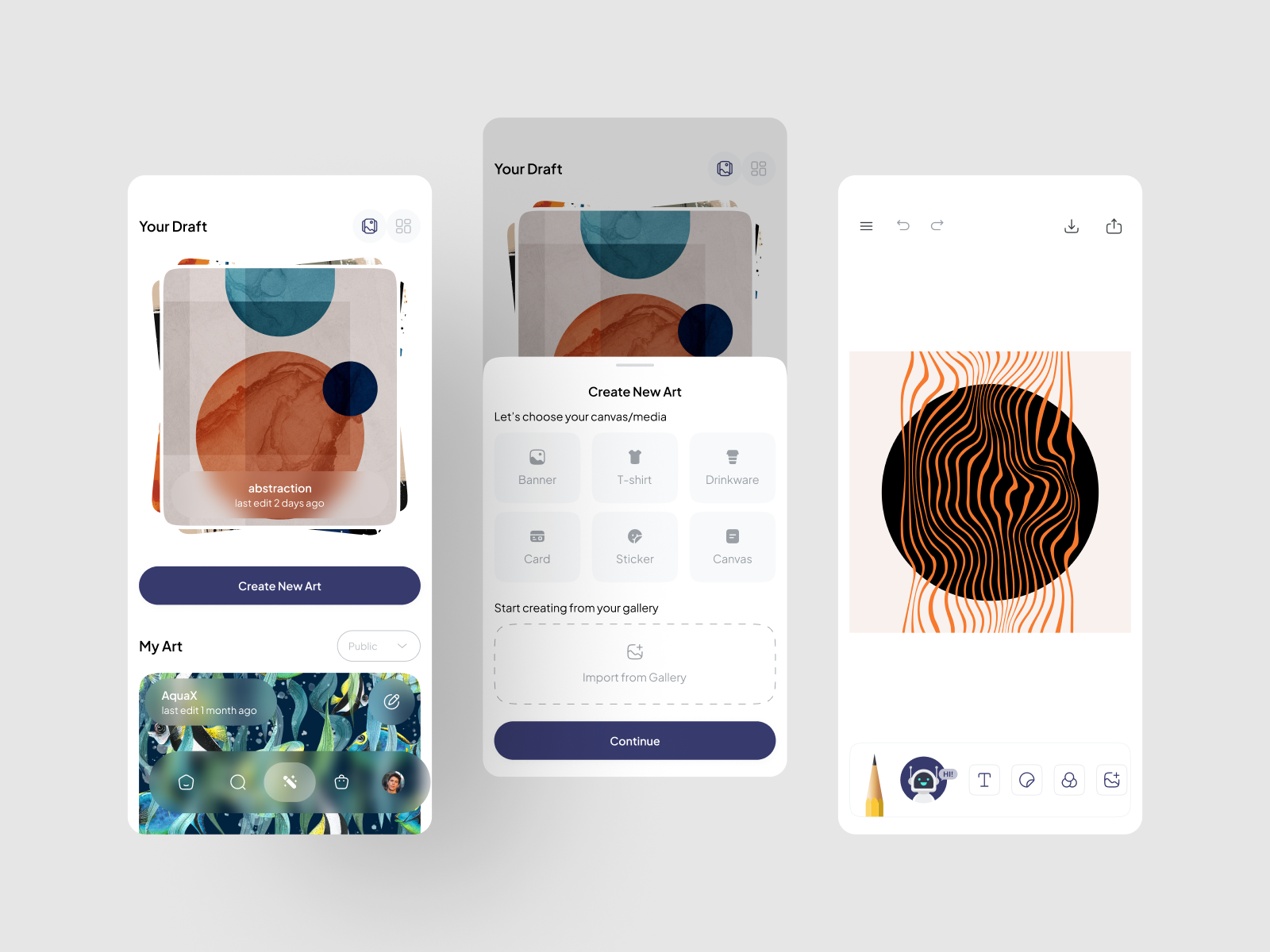 Artifyy - Print on Demand Mobile UI KIT artist beautiful canva creative agencies creative agency demand design system designer dpopstudio editor entrepreneurs google fonts graphic design mobile app poster print print on deman sticker tshirt ui kit