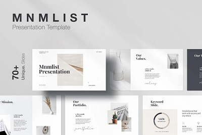 Stylish Minimal Presentation Template ppt