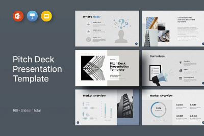 Business Pitch Deck Presentation Template strategy