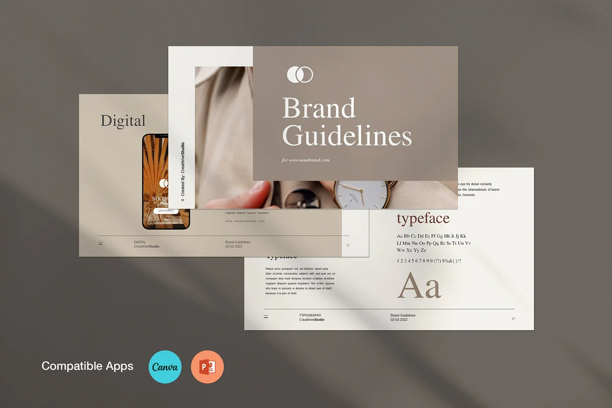 Minimal Brand Guidelines Template suisse
