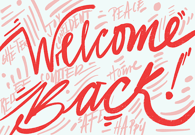 Welcome ... back? app art art direction branding debut design graphic design illustration logo pe typography ui vector wallpaper