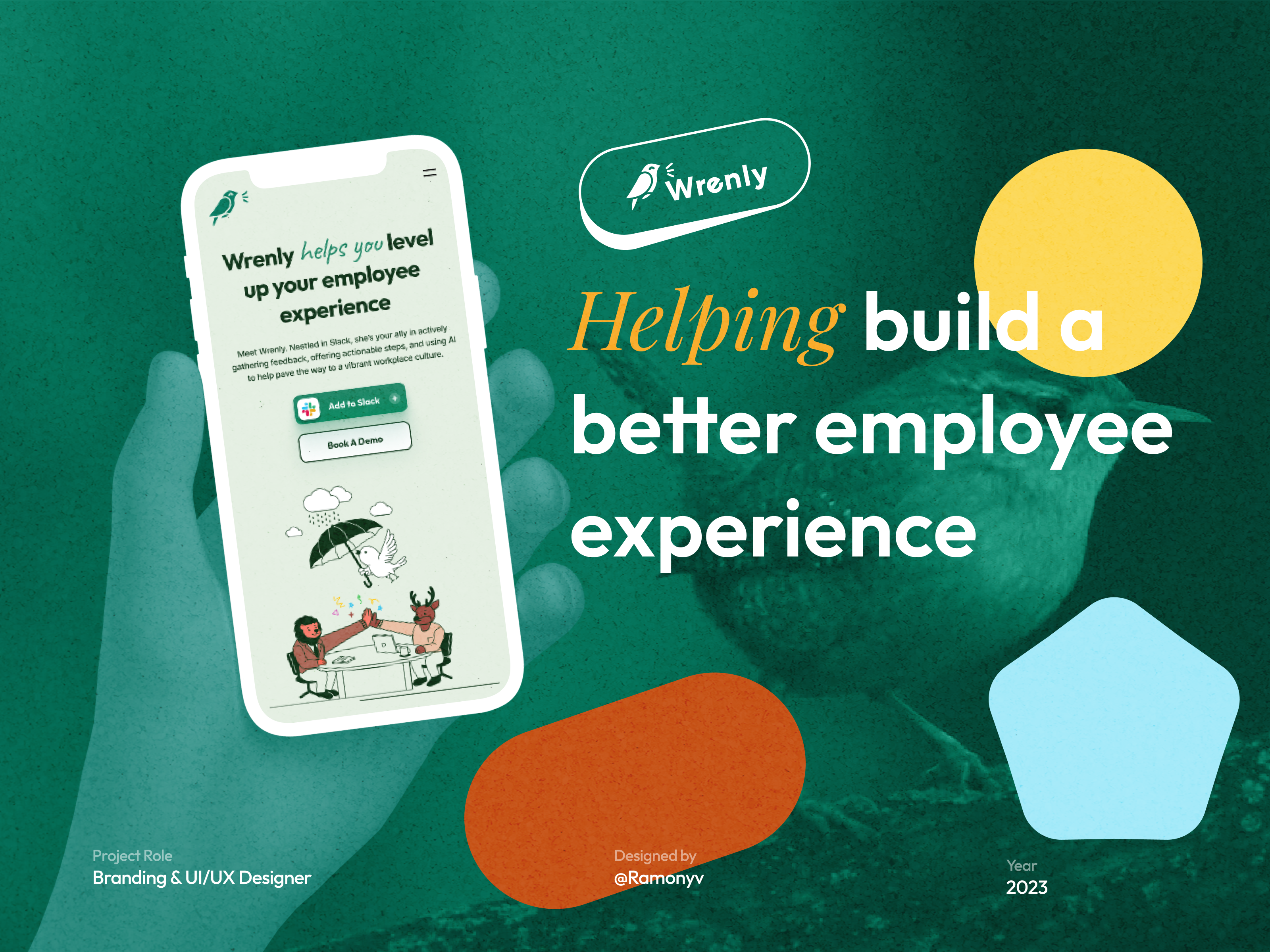 Wrenly Web App (Better employee experience) app branding design feedback graphic design illustration logo minimal uiux web webapp wrenly