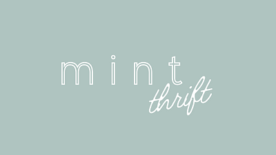 Mint Thrift Proposal Presentation backgrounds branding design graphic design presentation