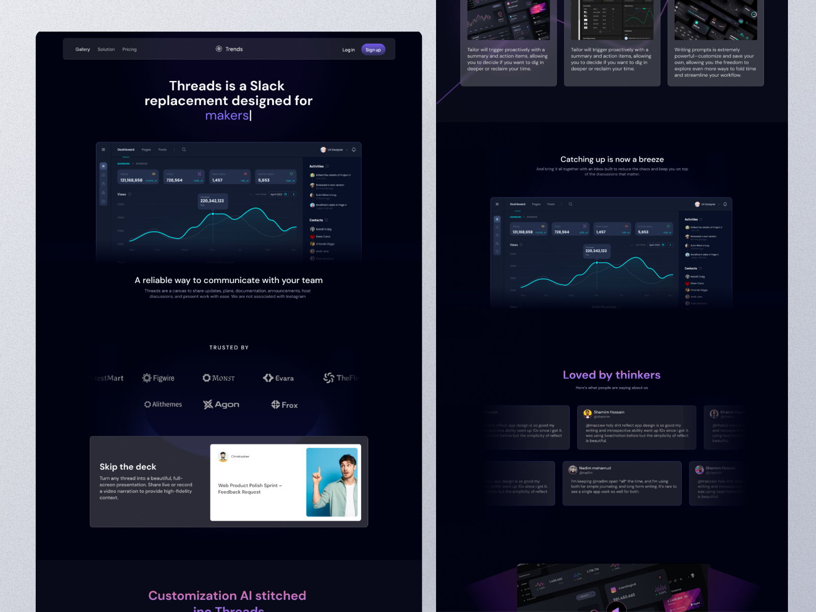 SaaS Landing Page design (inspirational technology illustrative) animation business design figma finace website landing page motion graphics saas finance saas financial saas homepage saas product trendy ui web design