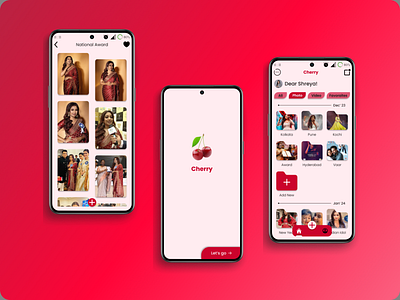 Cherry - A mobile app saves your memories. animation design figma graphic design ui uichallenge ux