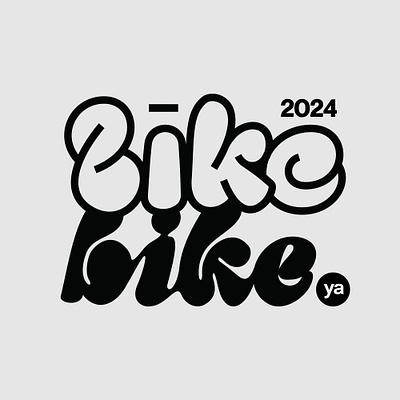 bikebike abstract lettering logotype typography wordmark