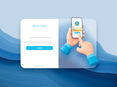 Sign Up 3d blue figma form glass log in minimal photoshop register sign up simple ui ui design web design web ui