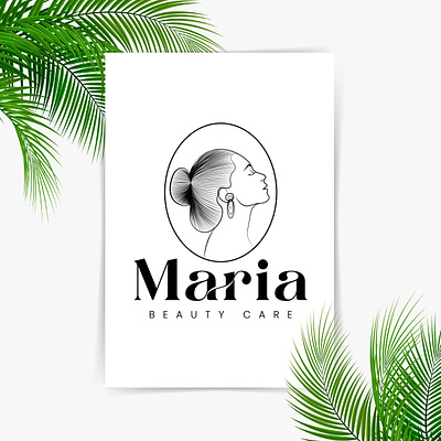 Maria Beauty care beauty care logo branding graphic design logo logo design techuptodate typography ui