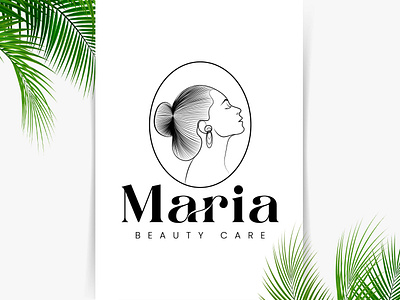 Maria Beauty care beauty care logo branding graphic design logo logo design techuptodate typography ui