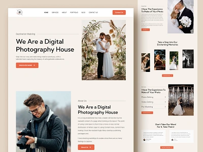 Photography Website Design📸 bride couple elegant figma groom marriage photograpgy photoshoot preweddingphotography ui user interface videography vidioeditor web design webdesign wedding photography