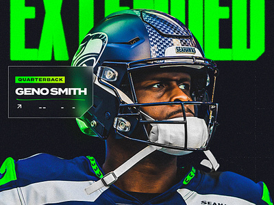 NFL QB Geno Smith Extension Graphic football graphic design nfl sports