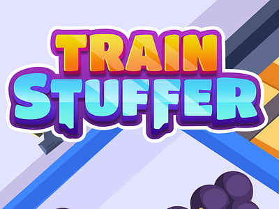 Train Stuffer Game Title casual game art game game art game design game logo game title graphic design logo train stuffer ui vector