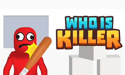 Who is Killer Game Title casual game art casual game title game game art game design game logo game title graphics design illustration ui ux who is killer