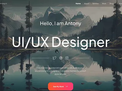 Portfolio web design, landing page design design dribbble figma graphicsdesign landingpage portfolio portfoliodesign portfoliowebsite ui uidesign uiux uiuxdesign ux uxdesign uxui uxuidesign webdesign website websitedesign