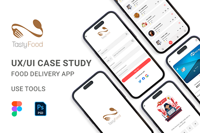 UX/UI CASE STUDY app appdesign case study colors delivery design fast food food graphic design ui ux