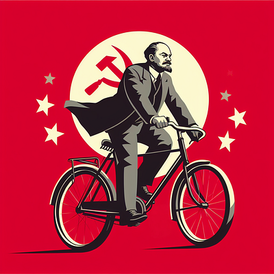 lenin on track branding graphic design