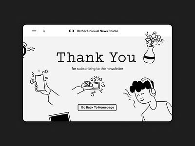 Thank You - Rather Unusual Design Studio app design graphic design ui ux