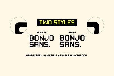 Bonjo Sans Font block font bonjo sans font display font font rough font sans font soft font vintage font