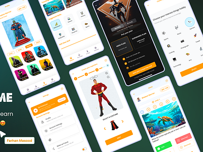 Quiz Game App android app design illustration ios mobile app mobile game quiz game