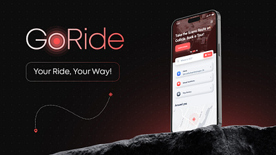 GoRide - Mobile App app booking branding design development graphic design mobile ui ux