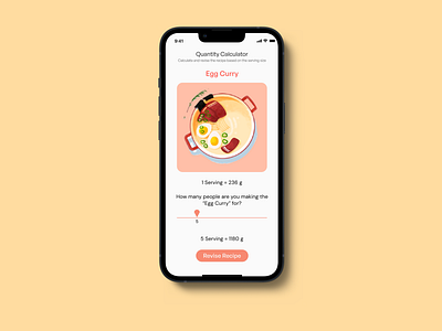 Ingredient Quantity Calculator calculator daily ui daily ui 4 ingredient calculator recipe app ui