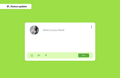 Daily UI Day 81 - Status Update 100 days ui daily ui day 81 graphic design status upadte ui