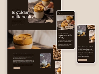 Spice mixture Landingpage | Exploration homepage landingpage layout responsive design spice mixture spices spices landingpage ui ui design ui ux uidesign ux ux design website