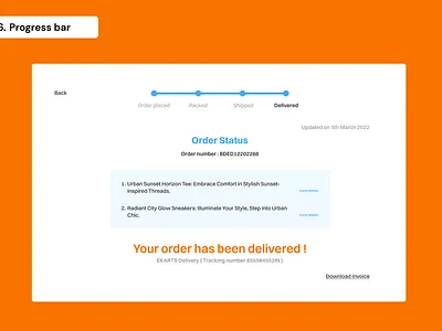 Daily UI Day 86 - Progress bar 100 days ui daily ui day 86 graphic design progress bar ui