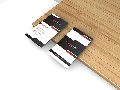 Creative vertical business card template template
