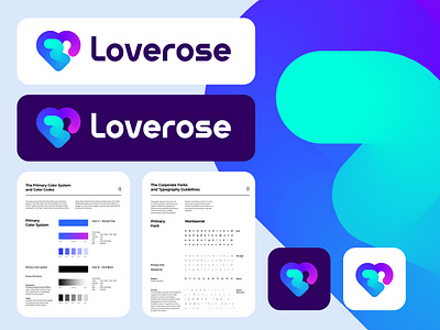 Modern gradient trending love +R logo design for Loverose app icon brand identity branding colorful logo design gradient logo graphic design illustration letter log letter r logo logo logo design logo designer logotype love r logo love logo modern logo romantic logo symbol trending