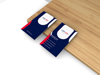 Abstract vertical business card branding graphic design template