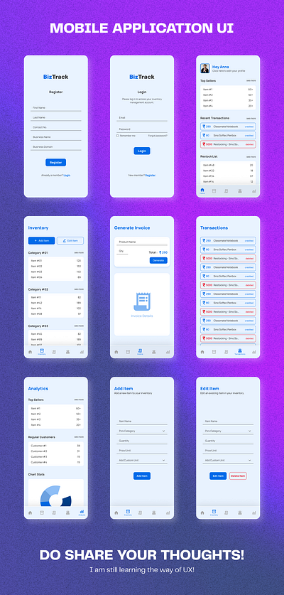 Capstone Project Application UI Design clean design design figma minimalist ui ux