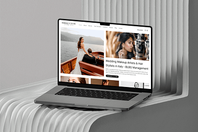 Web Design for a Bridal Makeup Agency branding business concept design landing page simple ui user interface ux website design дизайн сайта