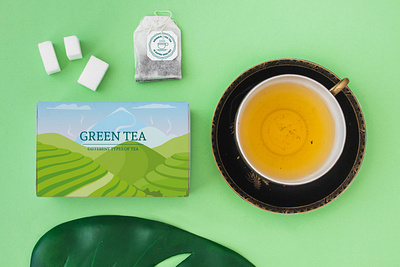 Packaging design for green tea food products