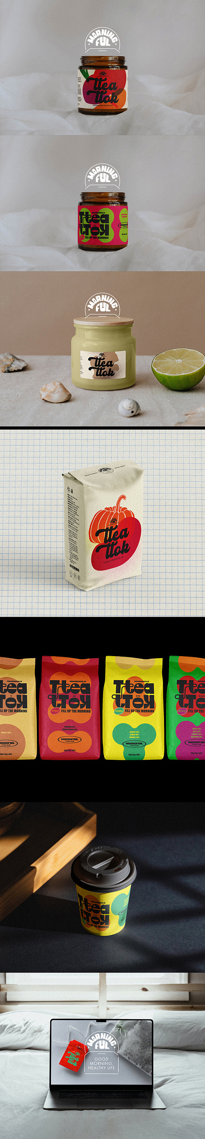 TTEATTOK; tea brand design brand branding graphic design logo typography