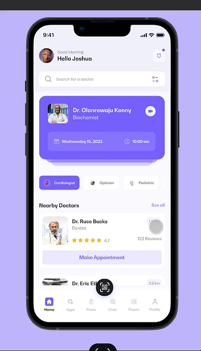 Healthcare App Interaction for Jokita clinic doctor figma figmainteraction health healthcare interaction nurse productdesigner prototype ui uidesigner uiux ux uxdesigner