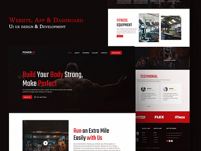 PowerUp Fitness Center app ui design branding graphic design landing page design figma systeme io sales funnel ui ux research web app design webpage website ui ux wireframe wordpress blog website wordpress developer wordpress elementor wordpress website development wordpress website redesign