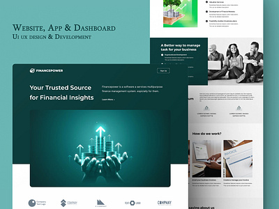 FinanacePower 3d design elements appdesign blogging branding dark mode e commerce figma ui design graphic design landingpage mobile responsive ui design ui uiuxdesign ux woocommerce wordpressdevelopment