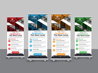 Corporate Business Marketing Roll Up Banner Design advertisement banner branding business corporate creative design display graphic design marketing modern pop up banner presentation print template pull up banner retractable banner roll up roll up banner stationery x banner