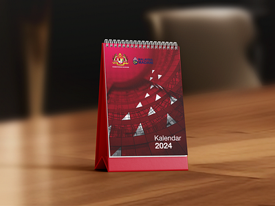 Kalendar 2024 Kementerian Ekonomi Malaysia Proposal 1.0 calendar desk diary journal kalendar red