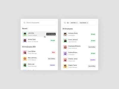 Search 💥 black clean company daily dailyui dashboard design figma gray minimal purple search ui uiux ux white