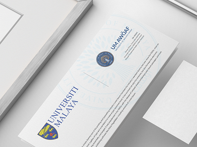 UM Awqaf Logo and Branding Proposal (for Universiti Malaya) center centre college corporate institute logo malaysia university waqf