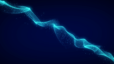 Flow of sound wave 3d animation art blue design digital flow future graphic design illustration motion particle sound swirl wave