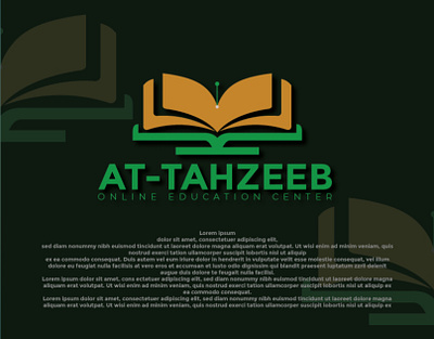 At Tahzeeb online education 3d logo brand design brand identity branding business businesscard designer design flat logo graphic design graphics designer illustration logo logo design logo type logos minimalist logo ui